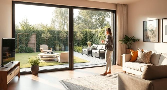 Skjutdörr | skjutparti | skjutbar dörr i termosiolerad aluminium från Glasrikets fönster