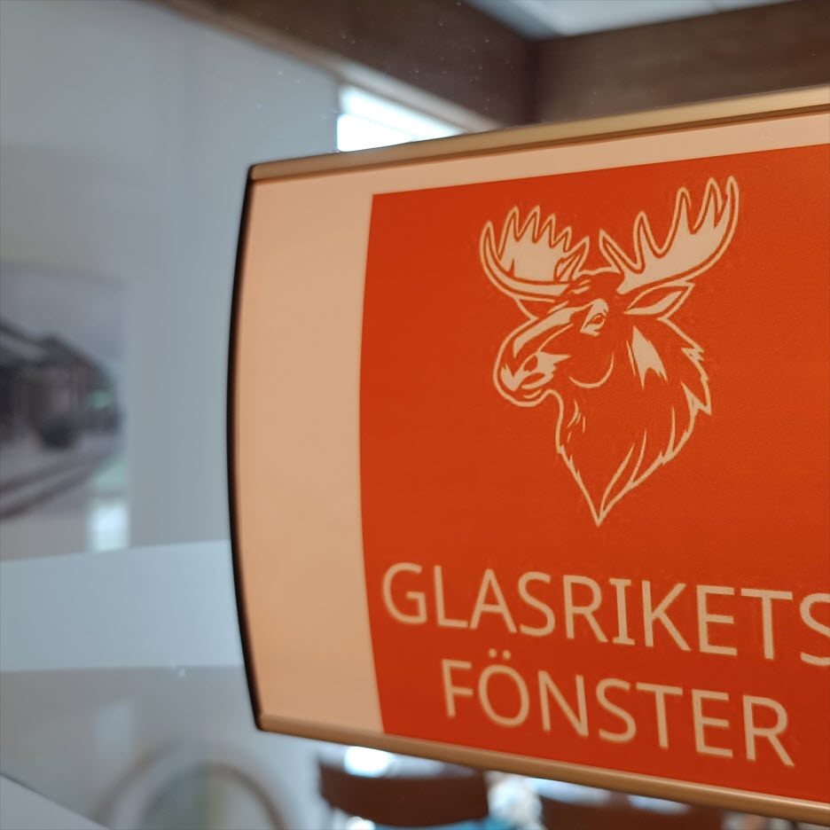 Skylt från kontoret