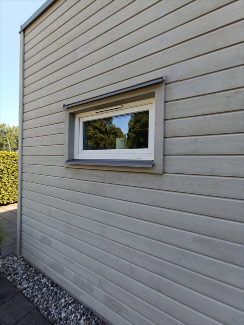 PVC-fönster i modern villa