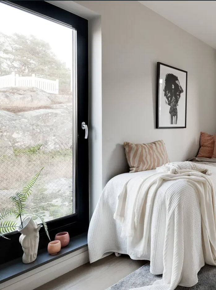 Fönster med helaluminiumprofil