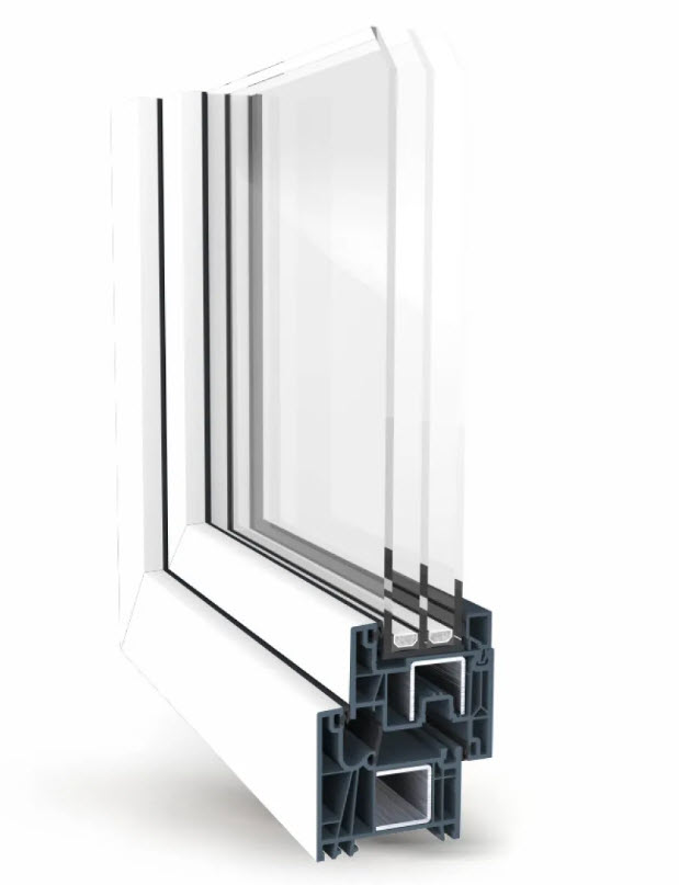 PVC-profil i genomskärning