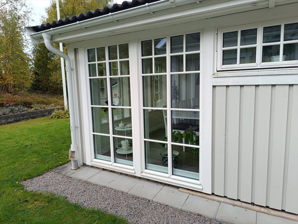 Fönsterpartier - fast 2-luftsfönster - öppningsbara 2-luftsfönster