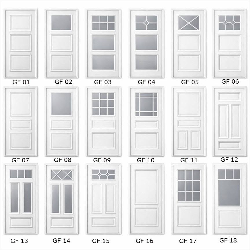 Ytterdörrar i många olika utföranden