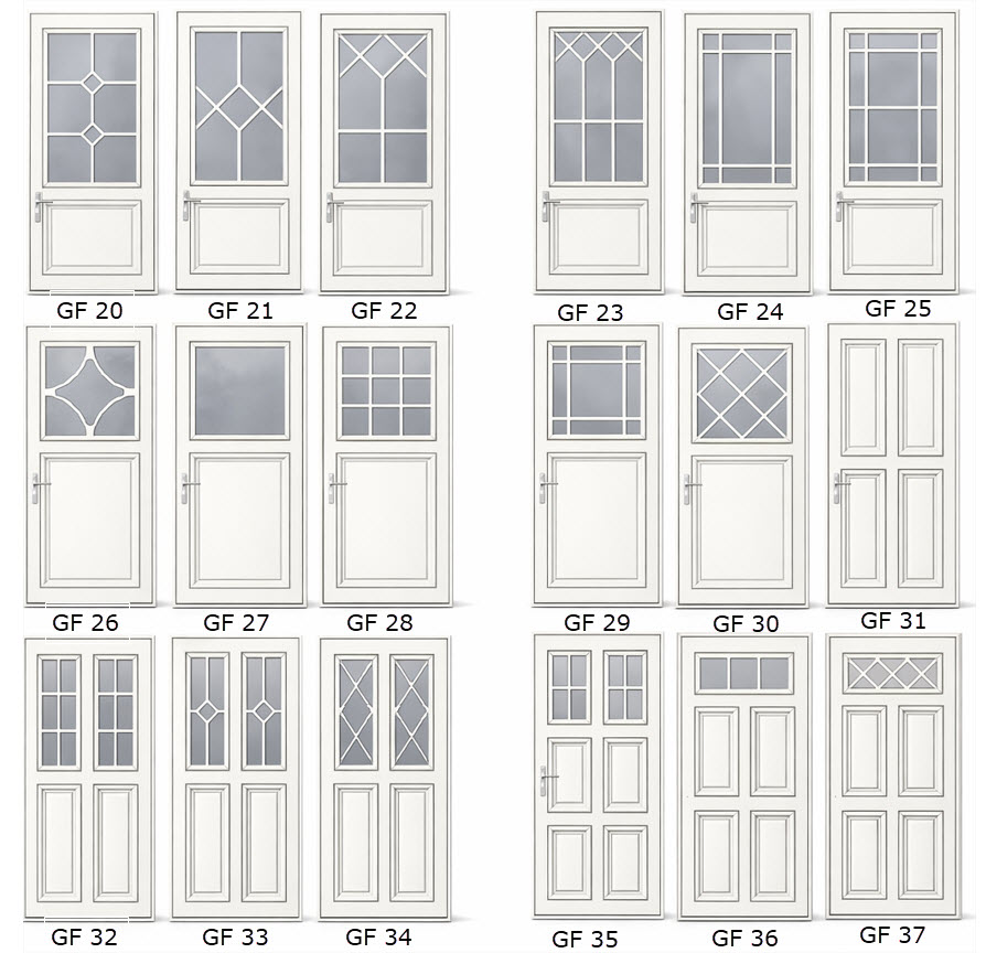 Ytterdörrar med unik vacker framtoning