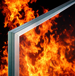 Brandskyddsglas hos fönster