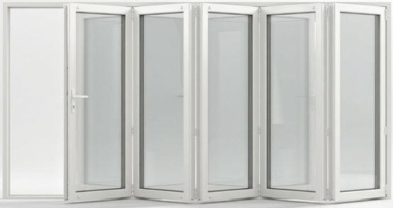 Sjudelad vikdörr 7 dörrar